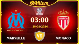 Nhận định Marseille vs Monaco 03h00 28/01/2024 Ligue 1