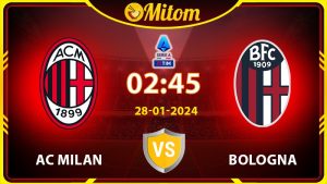 Nhận định AC Milan vs Bologna 02h45 28/01/2024 Serie A