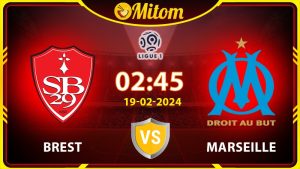 Nhận định Brest vs Marseille 02h45 19/02/2024 Ligue 1