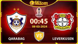 Nhận định Qarabag vs Leverkusen 00h45 08/03 cúp C2 châu Âu