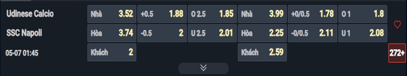Nhận định Udinese vs Napoli kèo nhà cái
