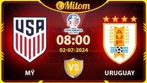 Nhận định Mỹ vs Uruguay 08h 02/07/2024 Copa America