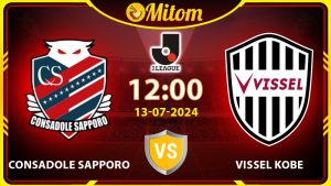 Nhận định Consadole Sapporo vs Vissel Kobe 12h 13/7 J League