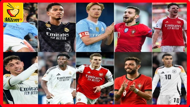 Top 5 tiền vệ trung tâm xuất sắc nhất năm 2025